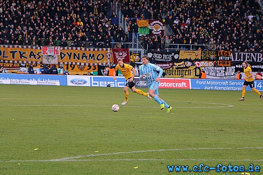Chemnitzer FC - SG Dynamo Dresden 2:2 (1:2)