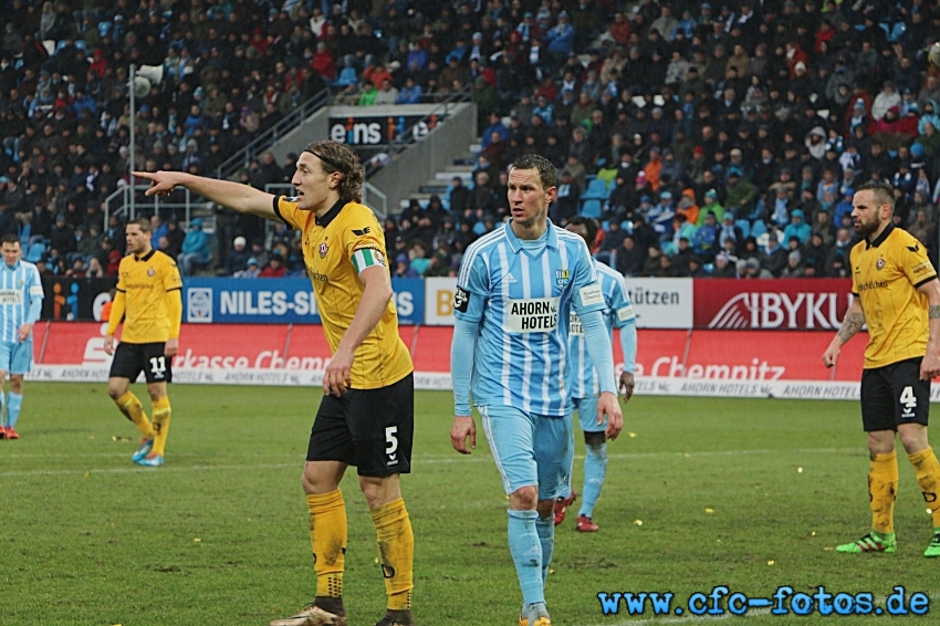 Chemnitzer FC - SG Dynamo Dresden 2:2 (1:2)
