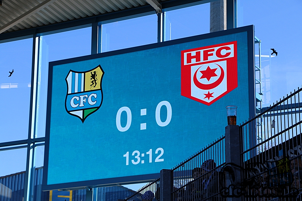 Chemnitzer FC - Hallescher FC 1:1 (0:0)