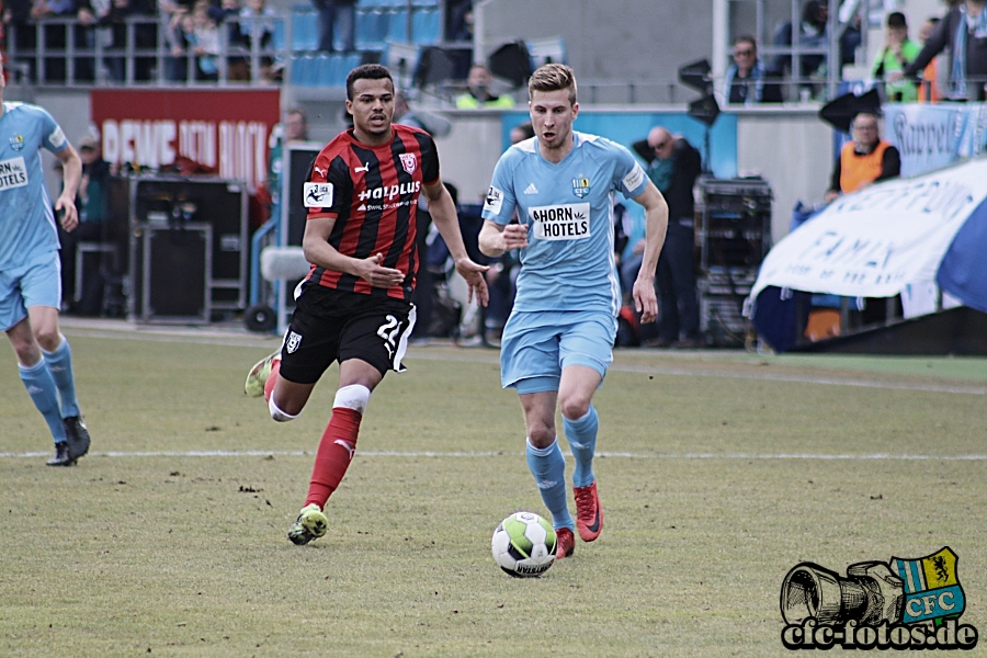 Chemnitzer FC - Hallescher FC 1:1 (0:0)