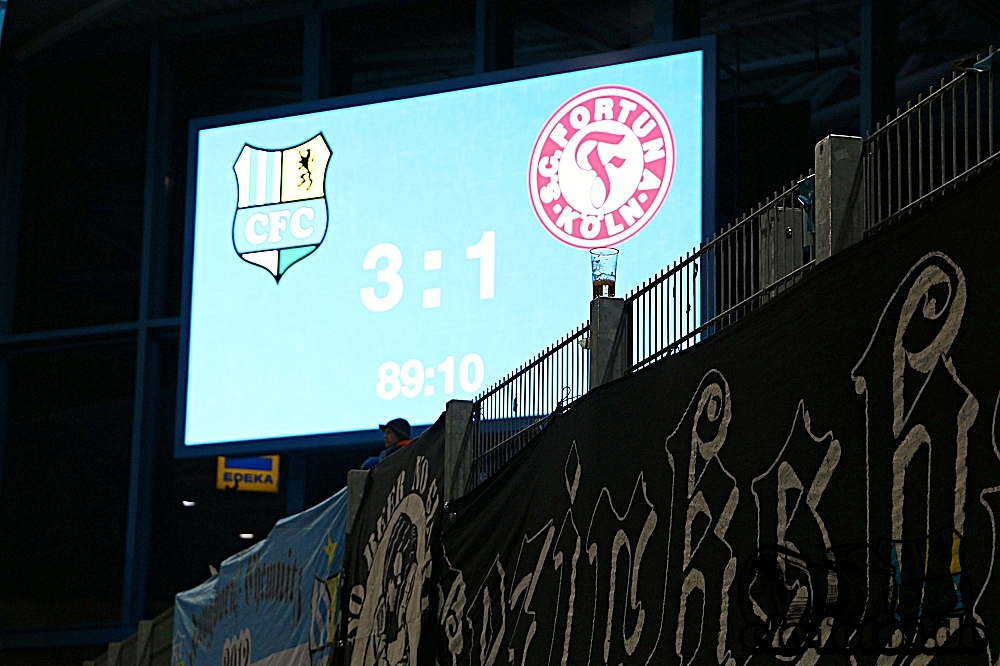 Chemnitzer FC - S.C. Fortuna Kln 3:1 (1:1)