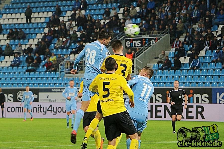 Chemnitzer FC - S.C. Fortuna Kln 1:2 (0:1)