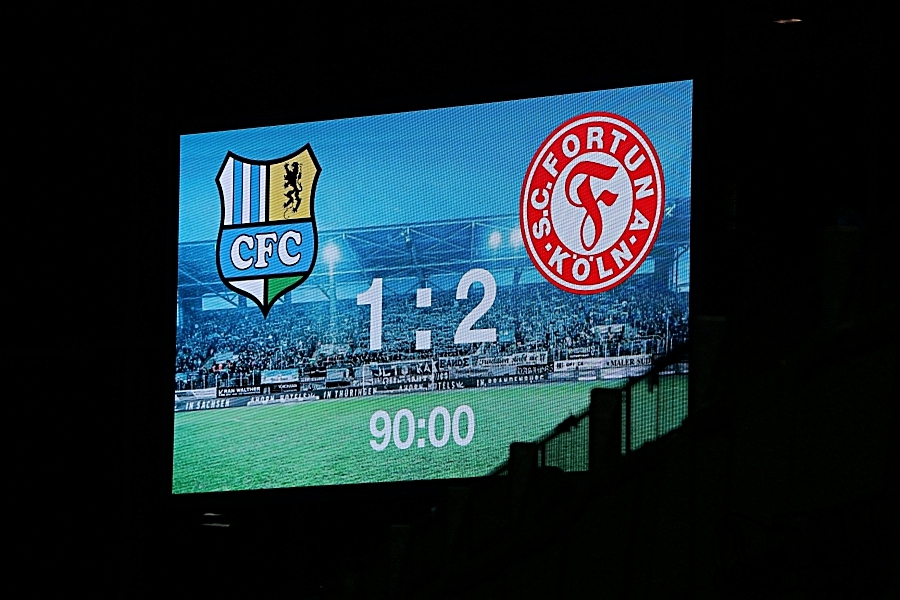 Chemnitzer FC - S.C. Fortuna Kln 1:2 (0:1)
