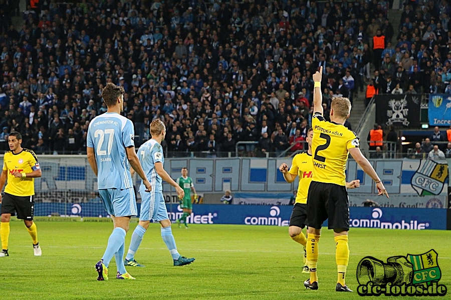 Chemnitzer FC - S.C. Fortuna Kln 1:2 (0:1)