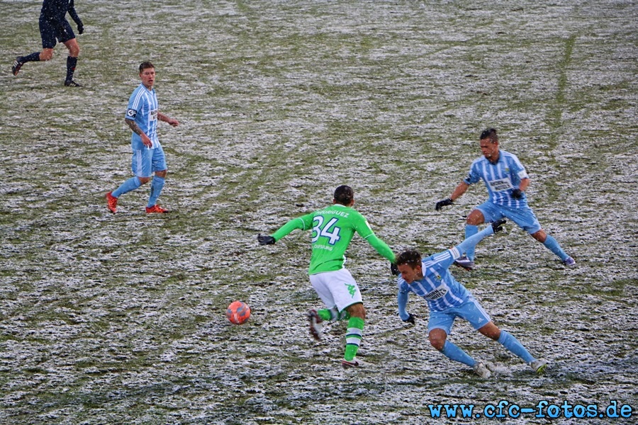 Chemnitzer FC - VfL Wolfsburg 3:2 (1:2)