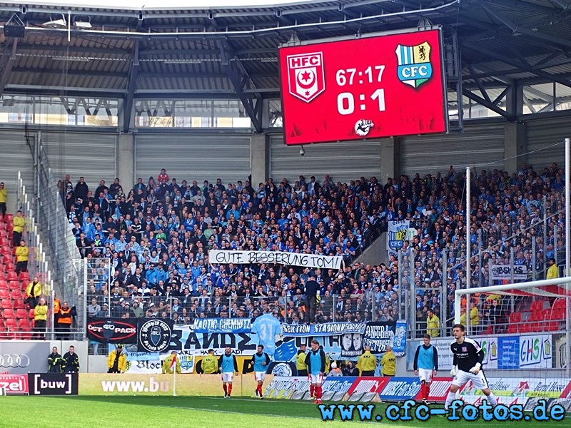 Hallescher FC - Chemnitzer FC 1:2 (0:0)