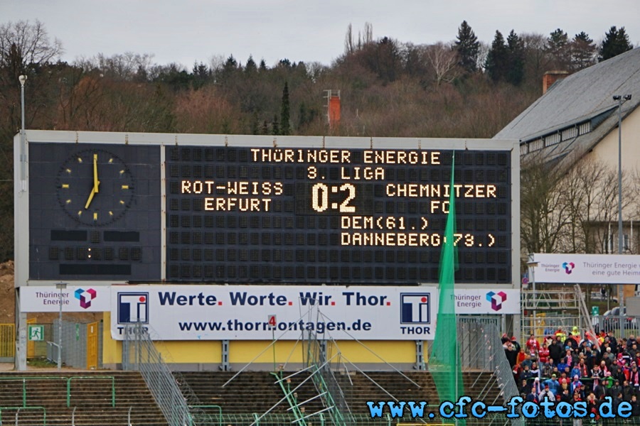 FC Rot-Wei Erfurt - Chemnitzer FC // 0:2 (0:0)