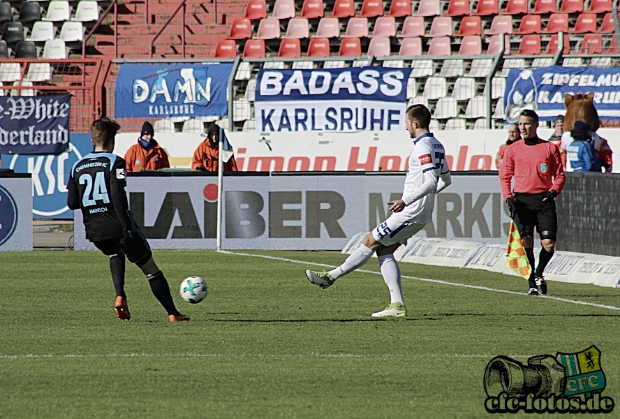 Karlsruher SC - Chemnitzer FC 2:0 (1:1)