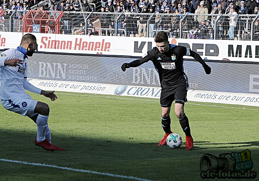 Karlsruher SC - Chemnitzer FC 2:0 (1:1)