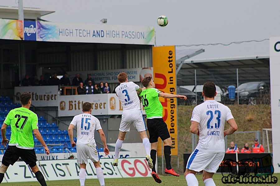 Sportfreunde Lotte - Chemnitzer FC 3:1 (2:0)