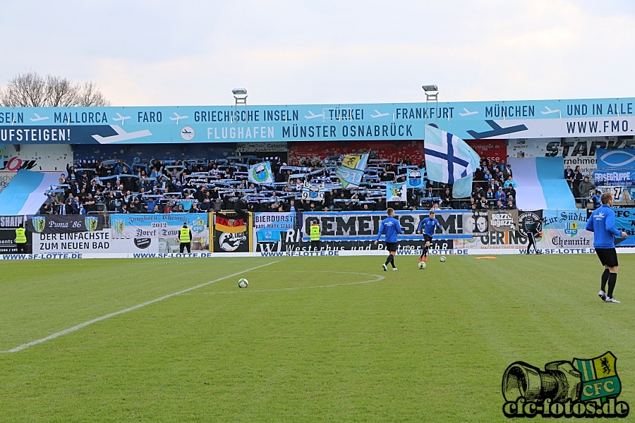 Sportfreunde Lotte - Chemnitzer FC 3:1 (2:0)