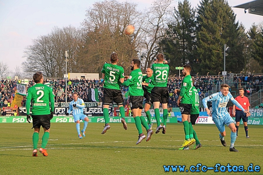 Chemnitzer FC - SG Dynamo Dresden 2:2 (1:2)