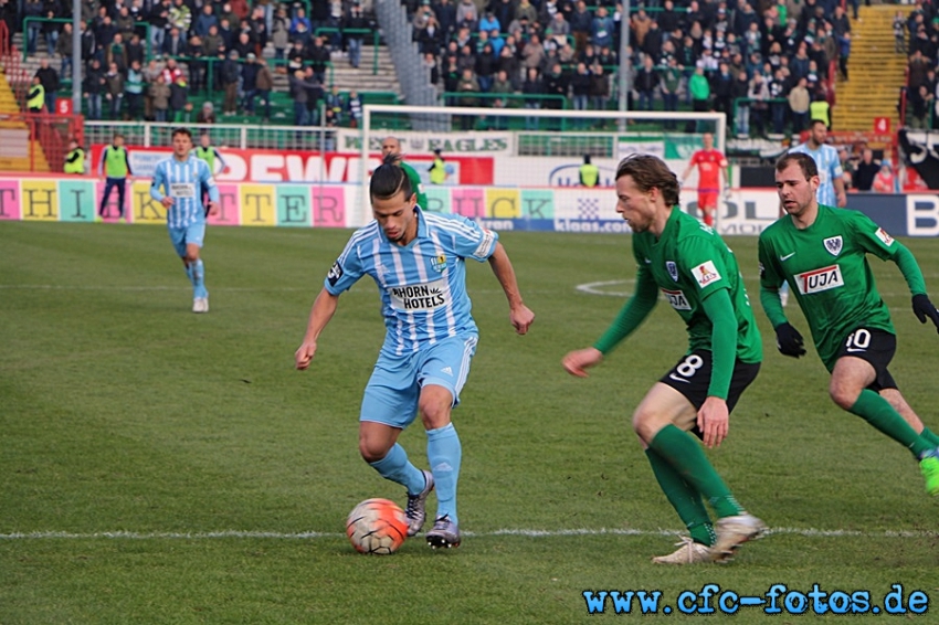 Chemnitzer FC - SG Dynamo Dresden 2:2 (1:2)